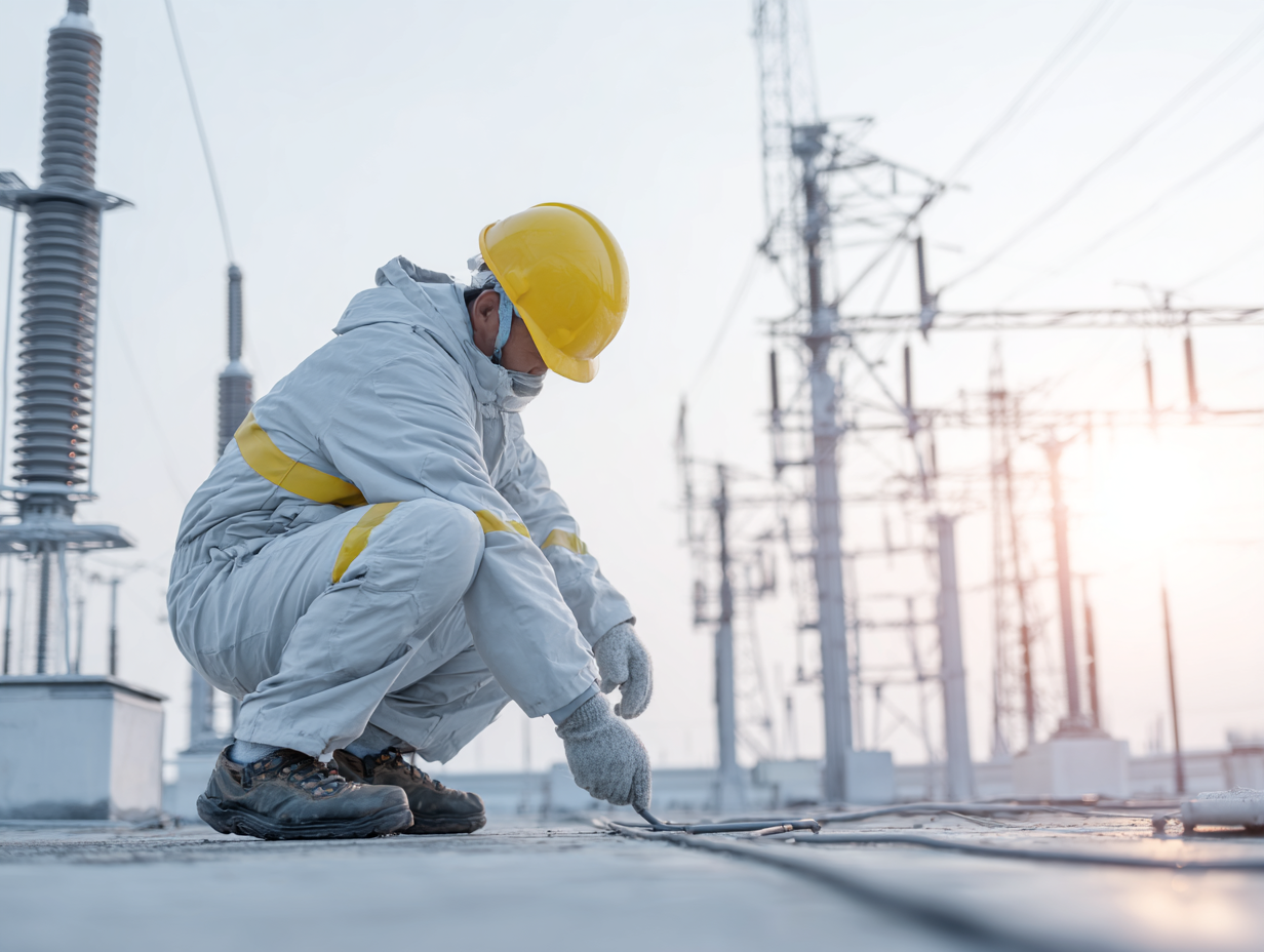 Blitzschutz Prüfung auf Industriegebäude